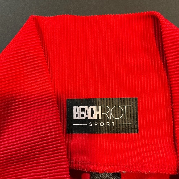 Beach Riot Cara Rib Legging Red High-Rise Ribbed Size Small - Picture 8 of 10